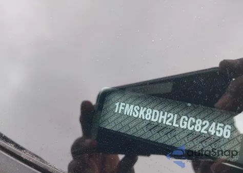 2020 Ford Explorer Xlt z USA, uszkodzony, nr VIN 1FMSK8DH2LGC82456